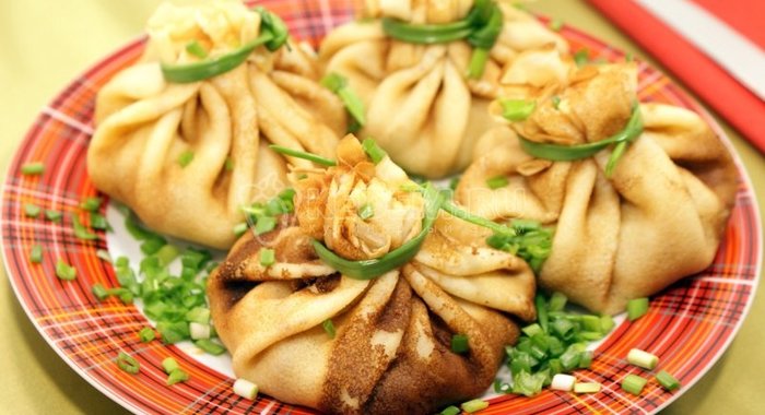 Блинчики с фаршем