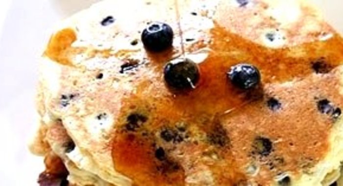 Блинчики с творогом и малиной