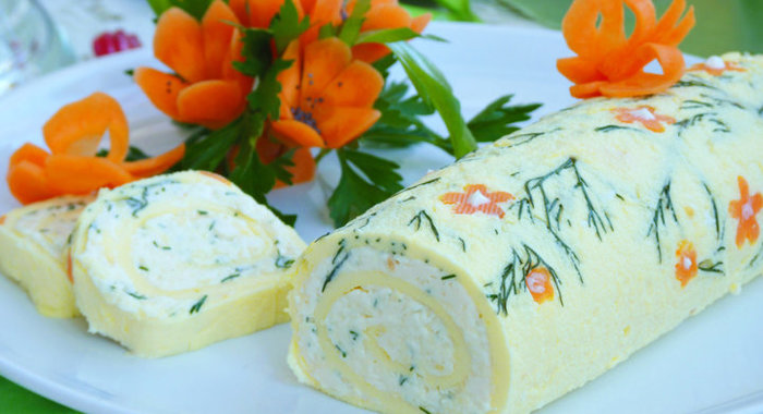 Нежнейший рулет «Белоснежка»