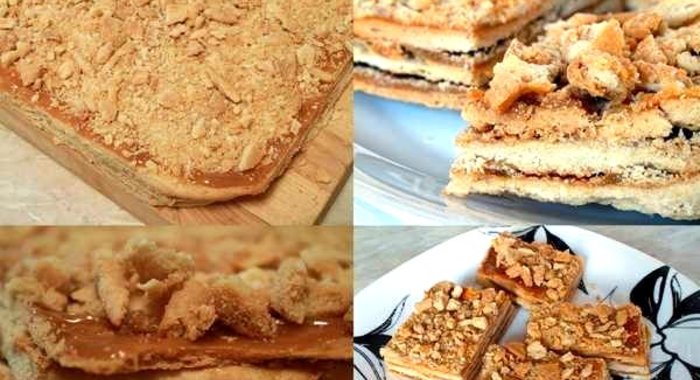 Пирожное с вареной сгущенкой