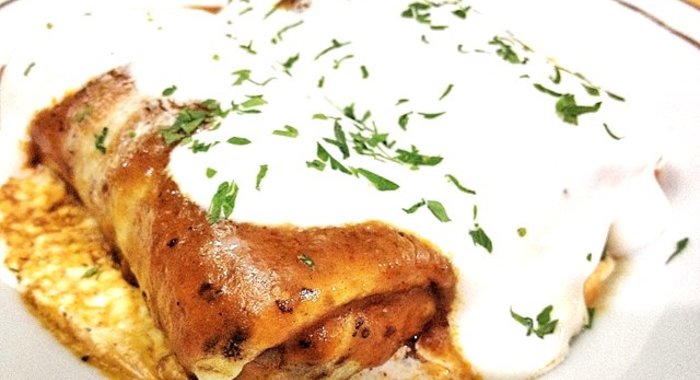 Блины с мясом