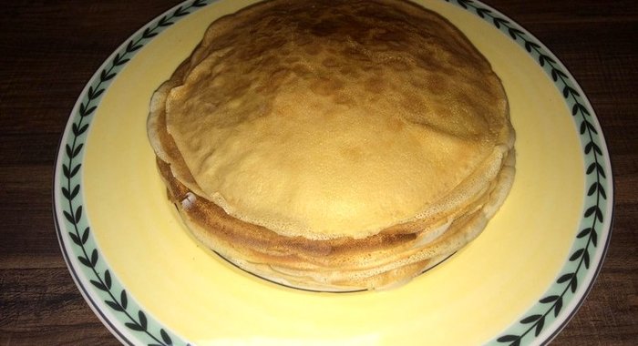 Заварные блинчики на молоке