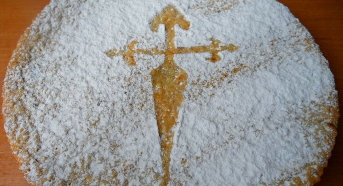 Галисийский миндальный пирог Tarta de Santiago