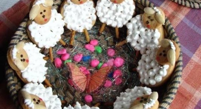 Пасхальное печенье Овечки