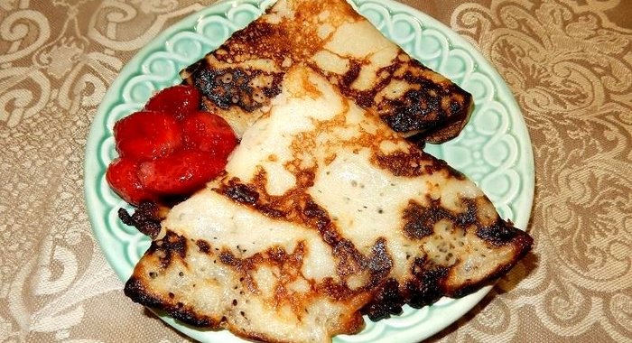 Заварные блинчики на кефире