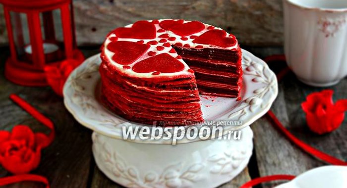 Блинный торт «Red Velvet»