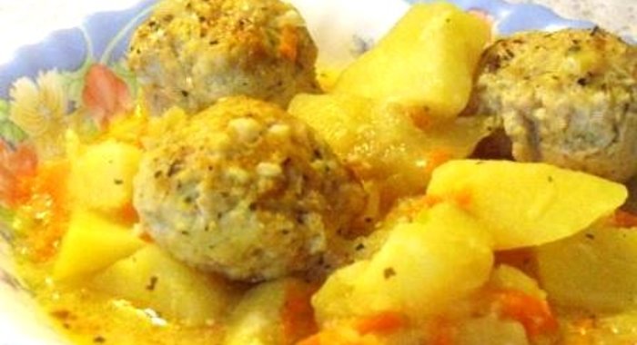 Жаркое с тефтелями