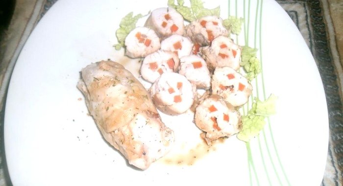 Мясные рулеты за 30 минут