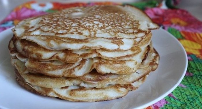 Деревенские блины на кефире