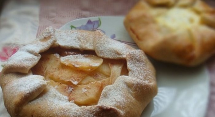 Постная галета с яблоками