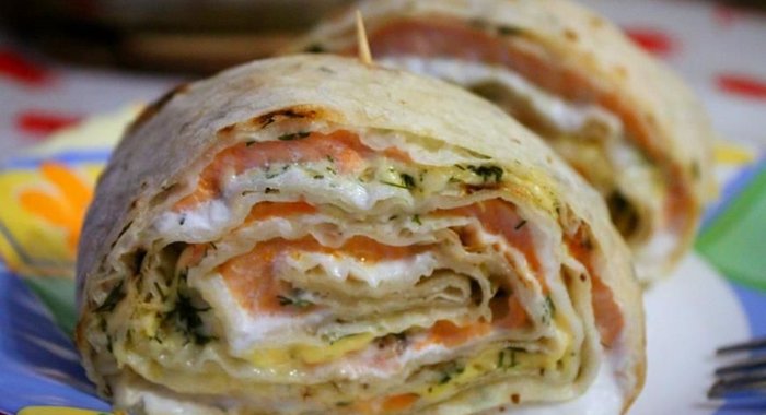 Рулетики из семги