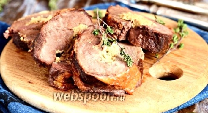 Рулет из гусиной грудки и фуа гра