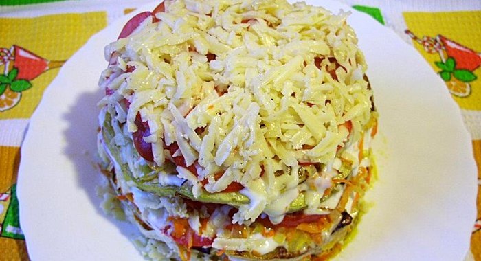 Тортик из кабачка