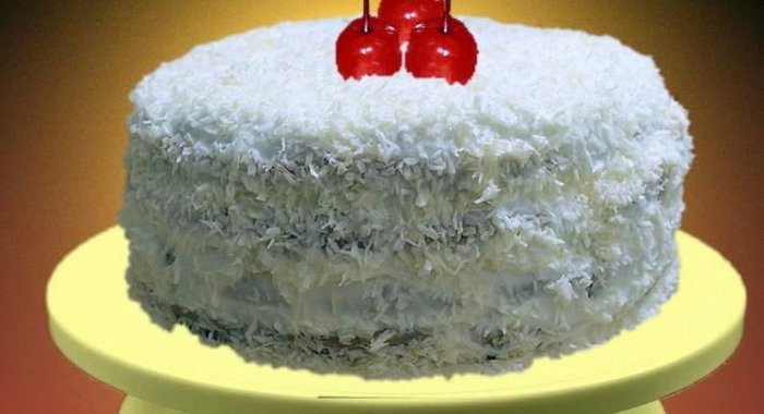 Торт Вишня в снегу