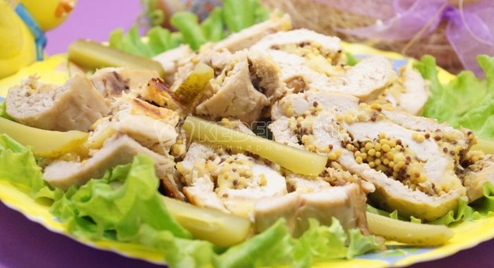 Куриный рулет с французской горчицей