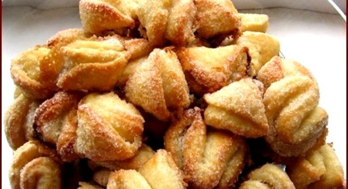 Творожное печенье с сахаром