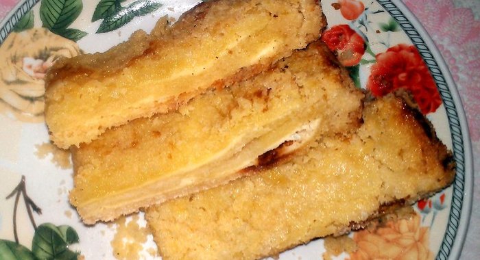 Творожный пирог из насыпного теста