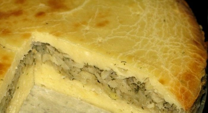 Картофельный пирог с луком