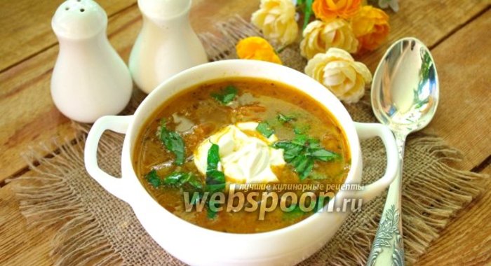 Чехословацкий суп с жареной капустой