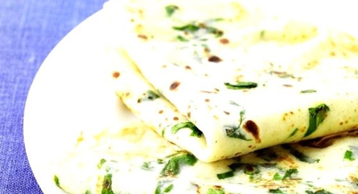 Блины с зеленью