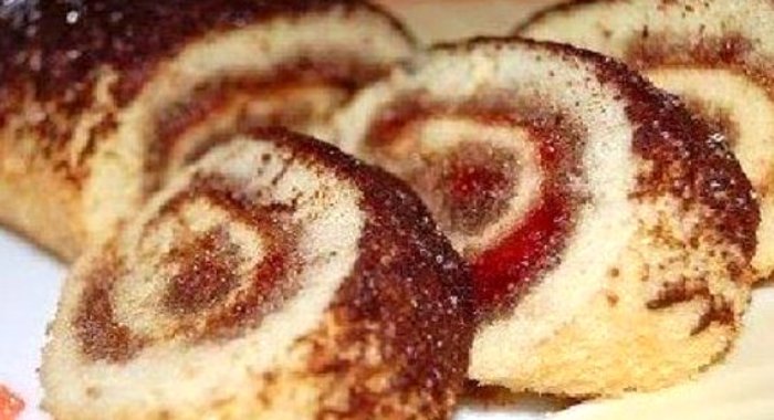 Рулет к чаю за 6 минут