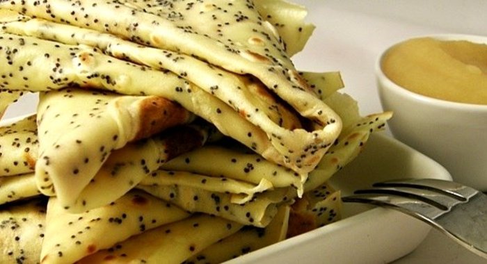 Блины с маком