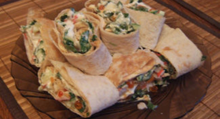 Рулетики с икрой