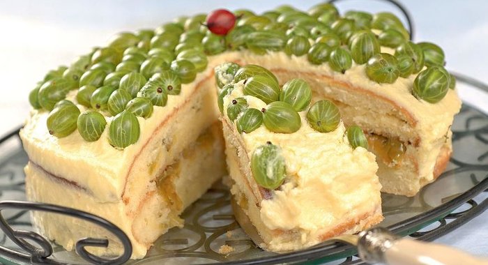 Торт с крыжовником