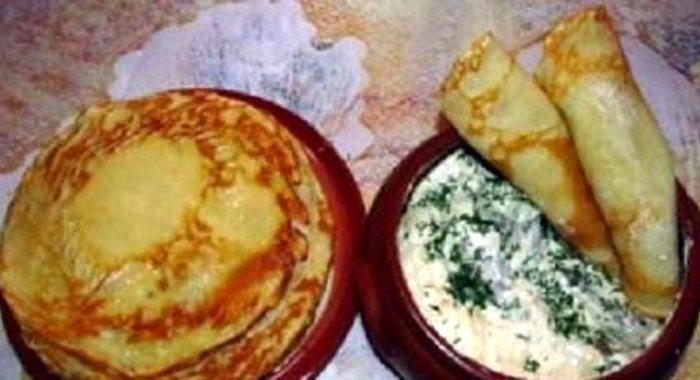 Мачанка с блинами