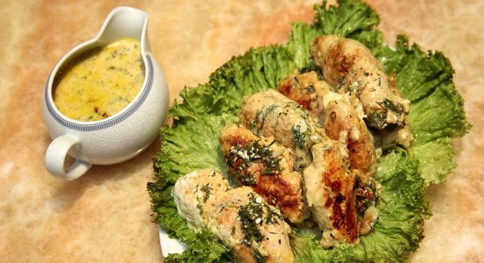 Куриные рулеты в молоке