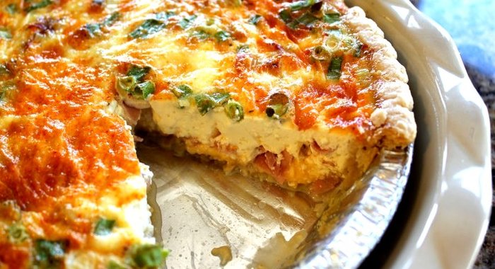 Киш с ветчиной