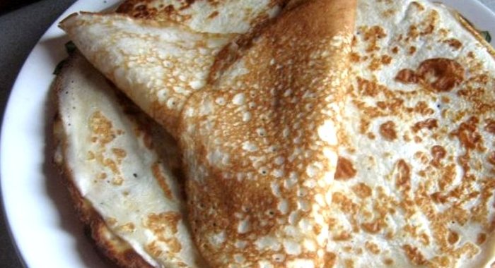 Блины тонкие на сыворотке