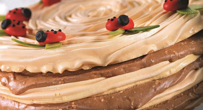 Торт-безе с заварным кремом