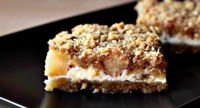 Карамельно-яблочный чизкейк