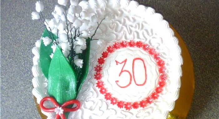 Торт для девушки на 30 лет