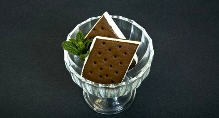 Шоколадно-мятное печенье