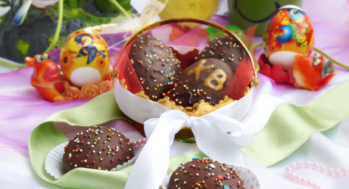 Пасхальное песочное печенье