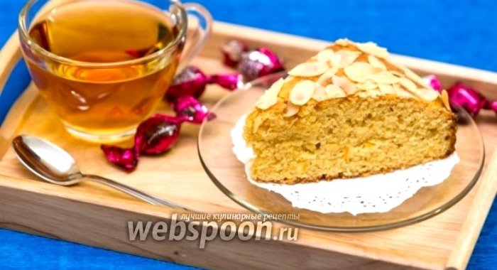 Кукурузно-миндальный пирог с апельсином