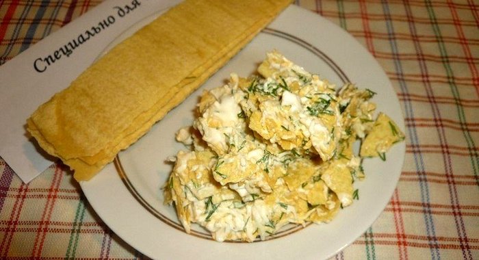 Салат с чипсами