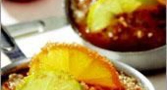 Крем-брюле с обжаренной гречкой