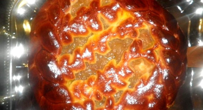 Пирог с яблочным вареньем