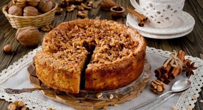 Кофейно-ореховый торт