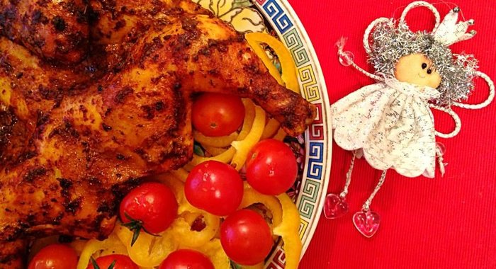 Курица в остром маринаде, запеченная в духовке