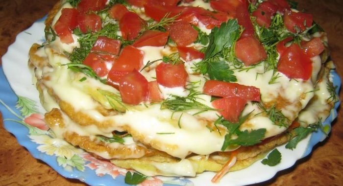 Кабачковый тортик