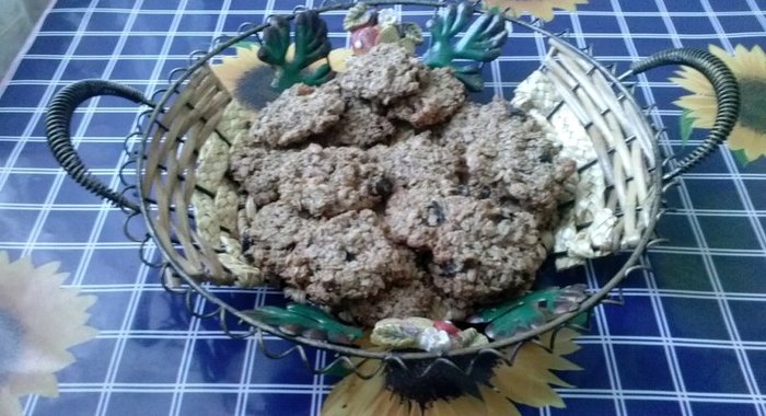 Овсяное печенье с сухофруктами