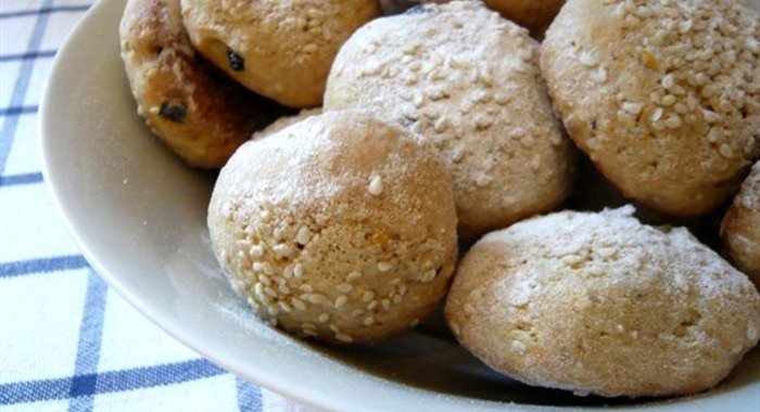 Имбирное печенье с кунжутом