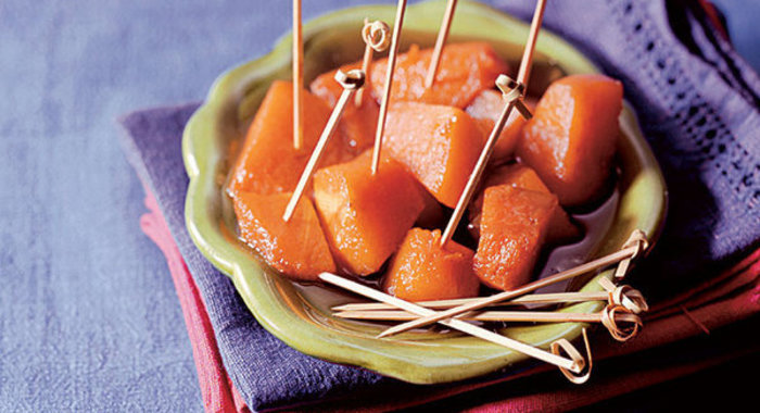 Мороженое с глазированной тыквой холодно-горячо