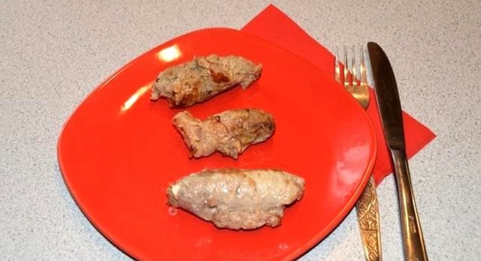 Свиные рулетики с начинкой