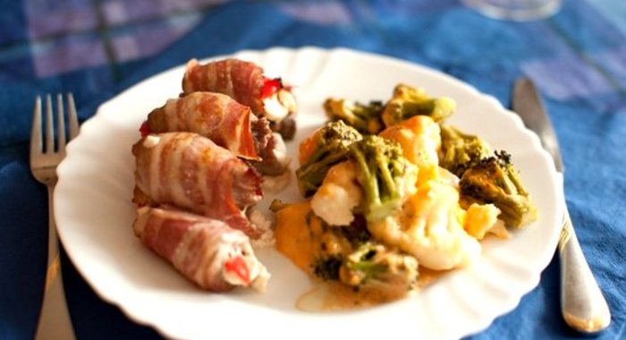 Рулетики из свинины с сыром