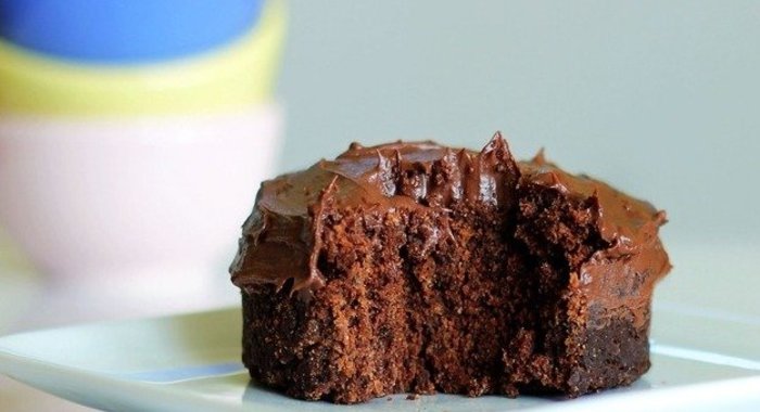 Шоколадный пирог в микроволновке